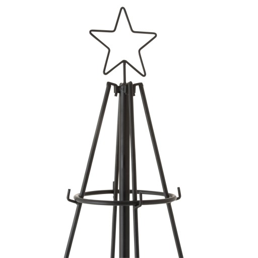 J-Line decoratie Kerstboom 8 Niveaus - metaal - zwart - 188 cm hoog