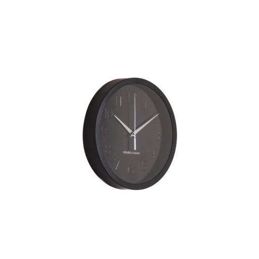 Wall Clock - Metal/Glass - Black - 25x4,2x25cm