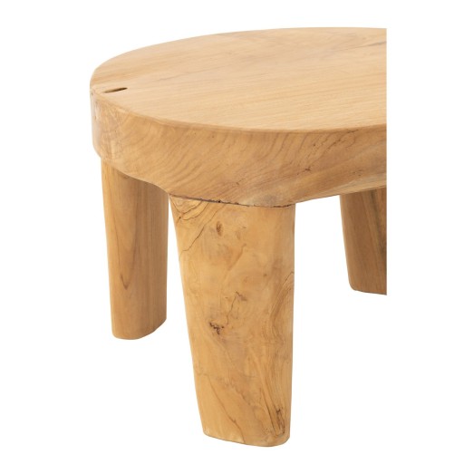 J-Line tafel Rond Teak - hout - naturel