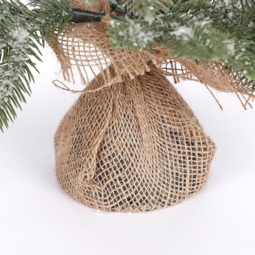 Black Box Trees Brewer Kunstkerstboom in Jute - H45 x Ø36 cm - Frosted Green