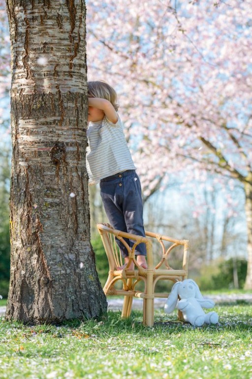 J-Line Filou high chair - rattan - natural