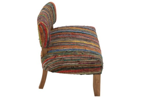 J-Line Sofa 2 Persons Chindi Wood/Textile Mix