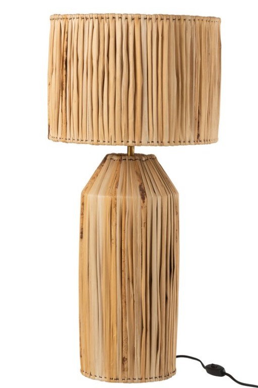 J-Line lamp Hanna Banana Leaves - jute - natural