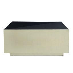 Irvy Gold Iron Coffeetable Square Black Enamel Sv2