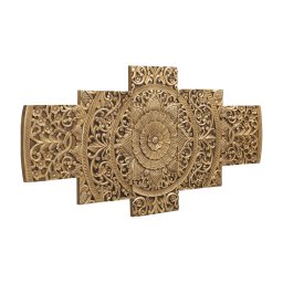 Sharlene Gold MDF Antique Carved Wallpanel 5 Pcs