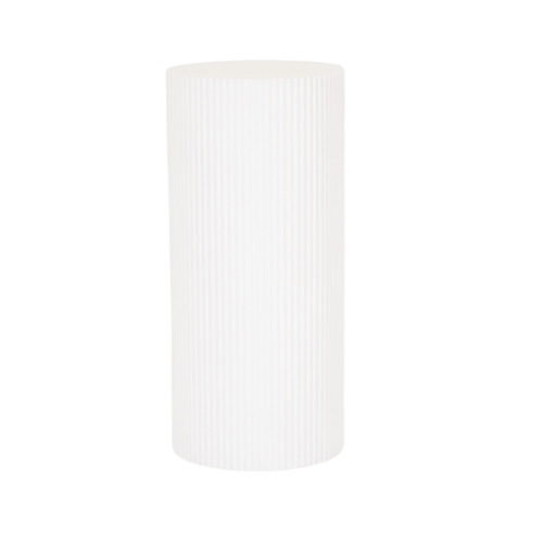Side Table / Pillar- Cylinder - MDF - White - 30x65cm