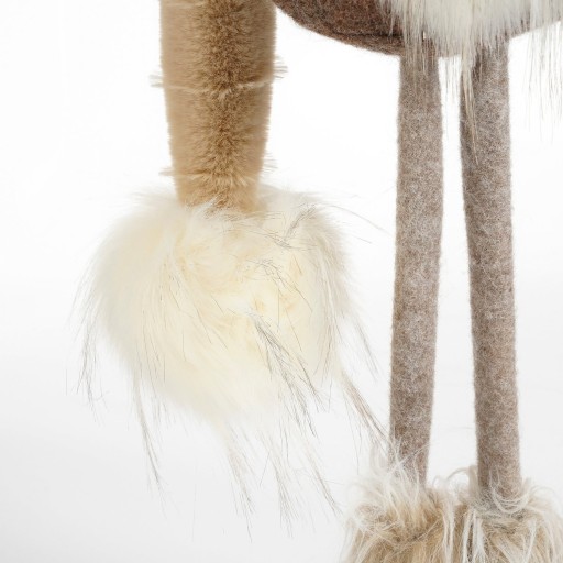 Kerstdecoratie Gnoom - L19 x B16 x H54 - Bruin