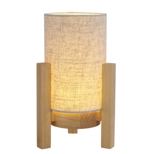 Cordial lamp "Madita" 25 cm high, in white/nature, with integrated LED, dimmable with touch sensor