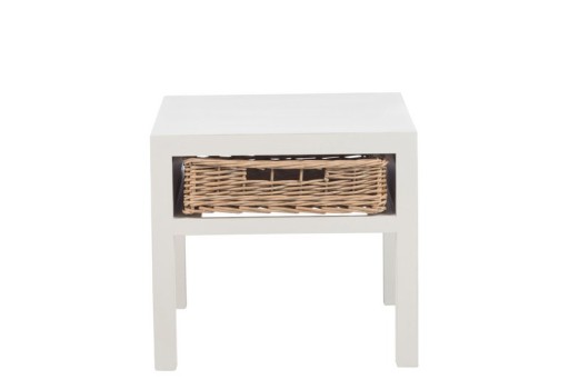 J-Line bedside table - 1 month - wood - natural/black - S