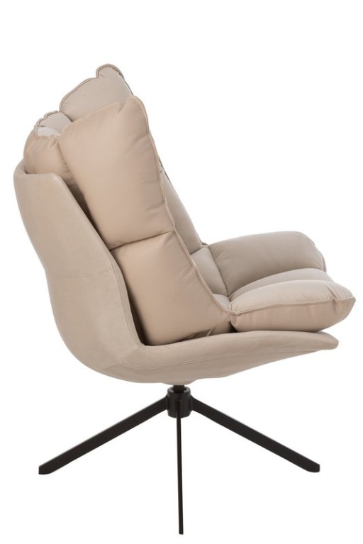 J-Line chair Relax Cushion - textile/metal - beige