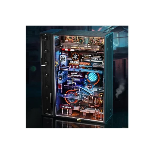 Robotime, 3D DIY Houten Modelbouwpakket Marble Run, The Last City, MR01S, 18x7,7x23,1cm