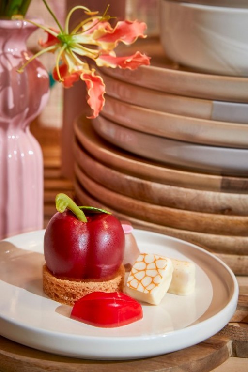 OZZU DESCRIES SET 4 PERSONS - STONE GOOD - OFF -WHITE