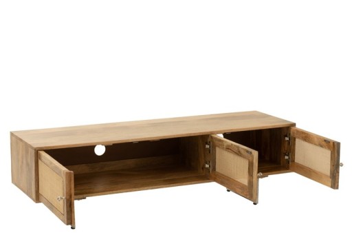 J-Line TV cabinet - wood - natural