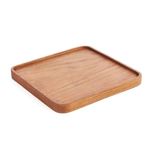 Het Teak Vierkant Bord - Naturel - M
