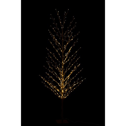 J-Line Kerstboom Kaal+ Led Metaal Zwart