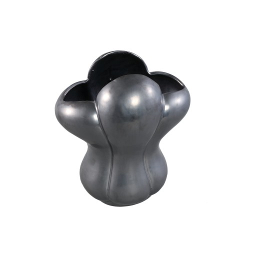 Mellie Black France Lily Flower Ceramic Vase M