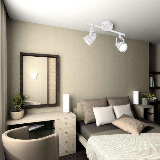 2 -Ser LED ceiling spot "Shabspo" 2x GU10, max. 20W per base, 30 cm long