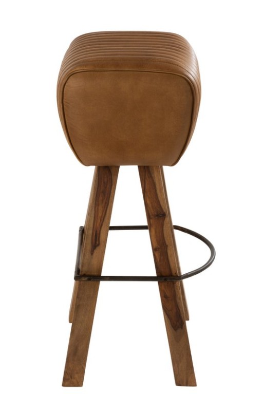 J-Line Stool Gym Leader/Mango Wood Camel/Natural