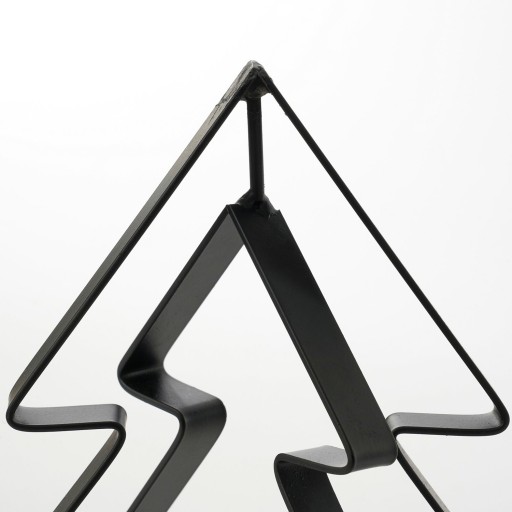 Kerstkandelaar - Set van 2 - L20 x B11 x H32 cm - IJzer - Zwart, Goud