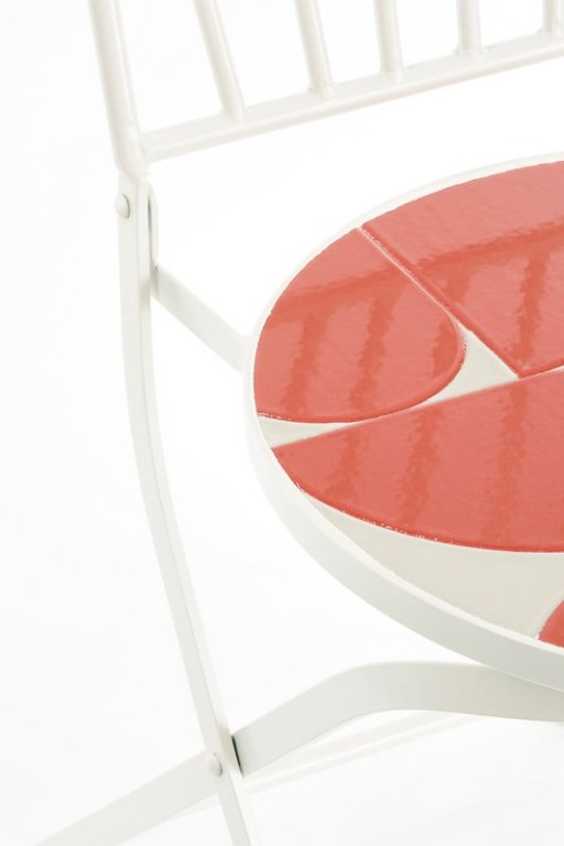 Bologna Bistro chair - L40 x B51 x H87 cm - Metal - Red