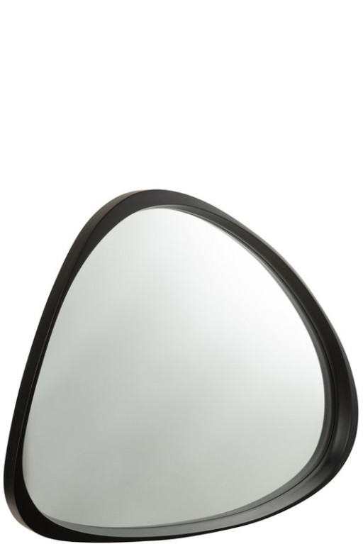 J -Line Spiegel Giles - Glass - Black - Large - Ø 90 cm