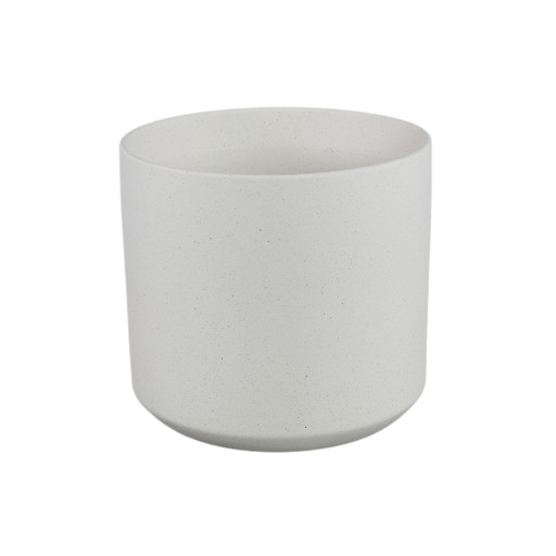 Fatima Witte Ronde Keramische Pot | XXL 30x28x30 cm - Product afbeelding