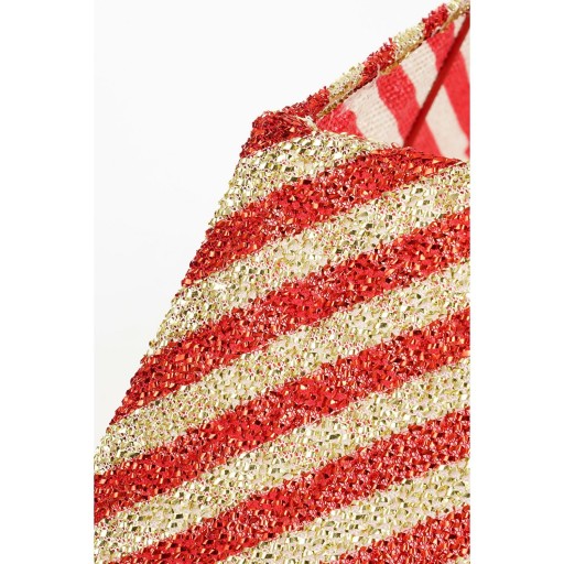 Kerstboomrok - L50 x B50 x H30 cm - Goud, Rood