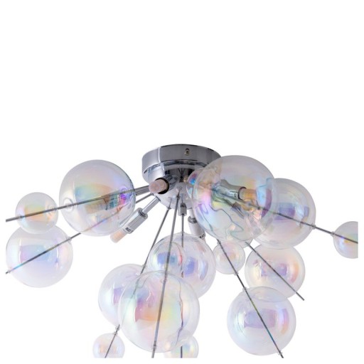Ceiling lamp "explosion" iris made of metal and glass, G9 versions, ceiling lamp for dining room, living room, hallway or office, Ø57 cm