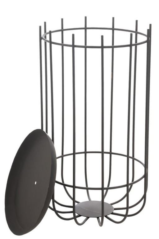 J-Line Fire Pit High Iron Black Small