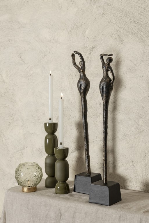 Ciwan Antique Brass Alu Casted Women Statue B