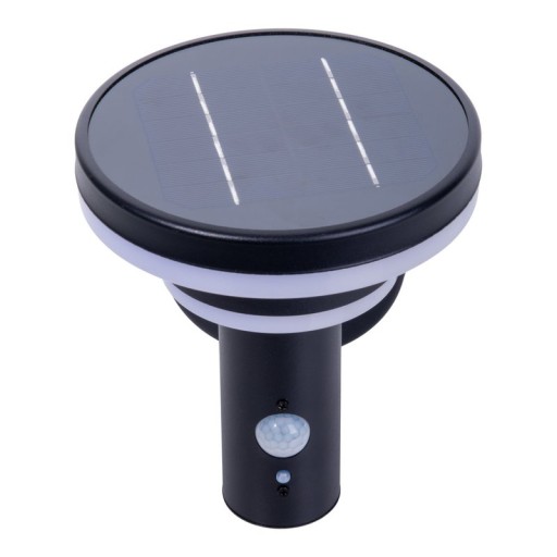 LED Solar Außenwandleuchte "NORA" , für Außen, Wandleuchte - Metall und Kunststoff in Schwarz, mit integrierter LED