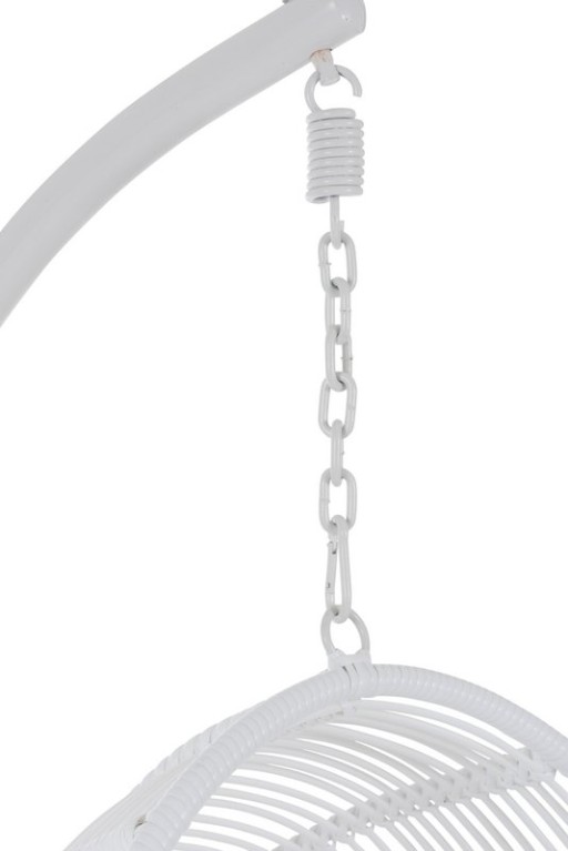 J-Line Hammock Chair Oval Steel White