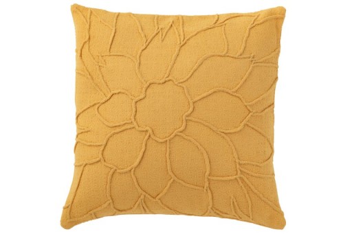 J-Line cushion Flower - textile - orange