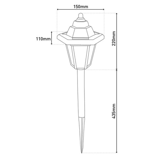 3 Set LED Solar-Erdspieß/Wall light 2-in-1