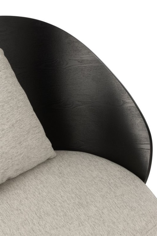 J-Line Lounge Chair Lone Wood/Metal Black/Grey