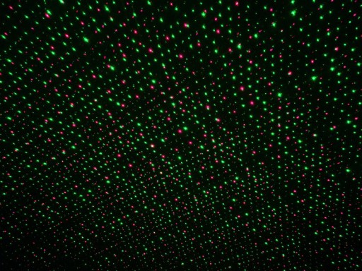 Laser outside spy with projector, skewer made of plastic, colorful, with integrated LED, spotlight for outside