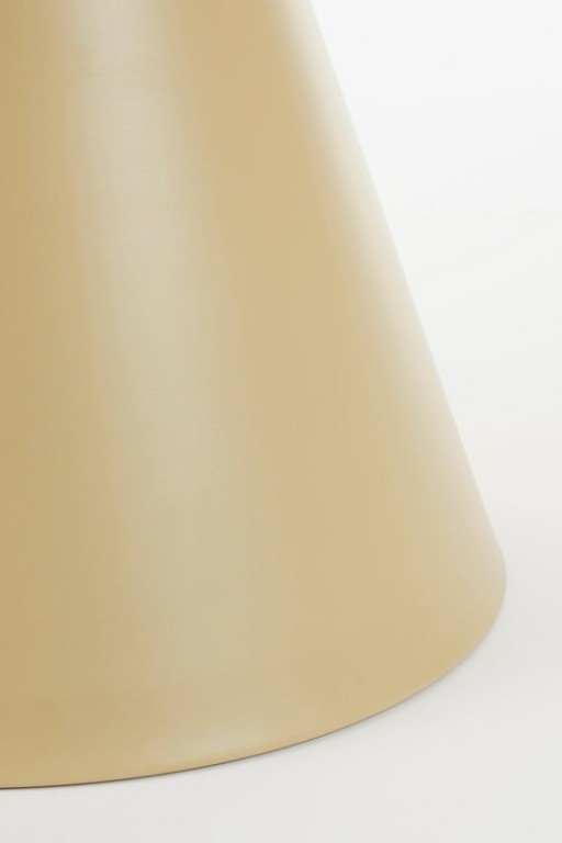 Celise side table - H44 x Ø59 cm - Metal - Beige