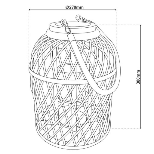 Decol light "Korbinian" including solar LED candle