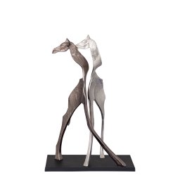 Skye Giraffe Beeld | Zwart Aluminium 65 cm - Product afbeelding