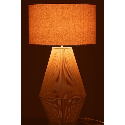 J-Line lamp Striing - metaal/papier - wit