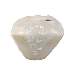 Dangelo Cream Ceramic Irregular Vase M