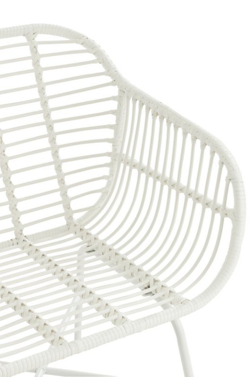 J-Line Rachelle outdoor chair - metal - white