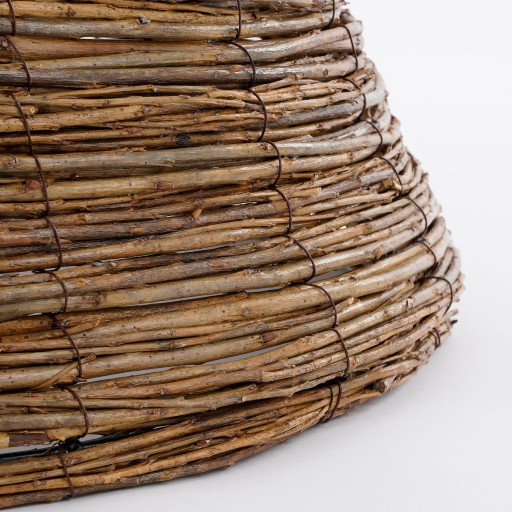 Kerstboommand - H26 x Ø55 cm - Wilgentakken - Bruin