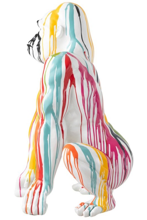 J-Line figure Gorilla Painting - polyresin- mix