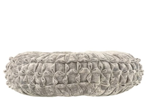 J-Line cushion Viva Round - polyester - silver