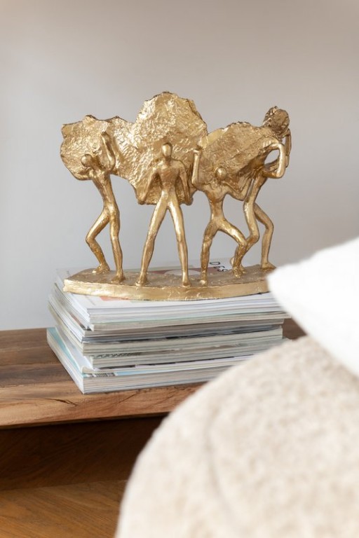 J-Line Figures Wearing Stone Resine Gold
