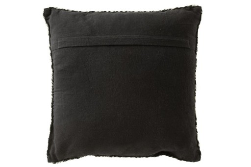 J-Line cushion Miami - polyester - black/white