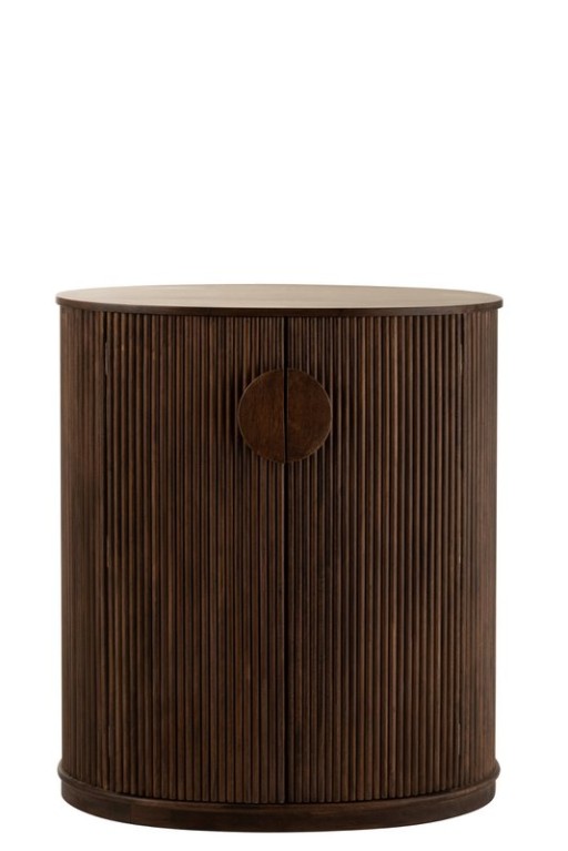 J-Line Cabinet Reyi Mango Wood Dark Brown