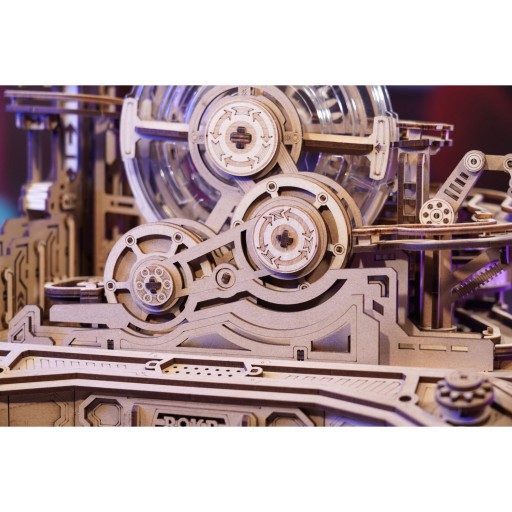 Robotime, 3D DIY Houten Modelbouwpakket Gearball Scramble, Marble Run, EGC01, 29,5x19,5x23,5cm