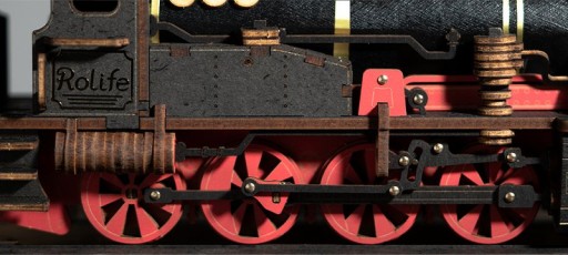 DIY 3D Wooden Model Construction Package, Steam Journey, Robotime, TGS01, 37.6x11.3x14.5cm